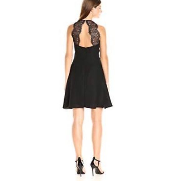 CECE, Womens Fit & Flare Lace-Back Cocktail Dress - Picture 2 of 6